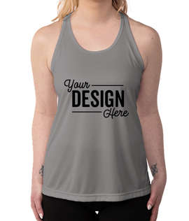 Team 365 Women's Zone Racerback Performance Tank - Color: Sport Graphite