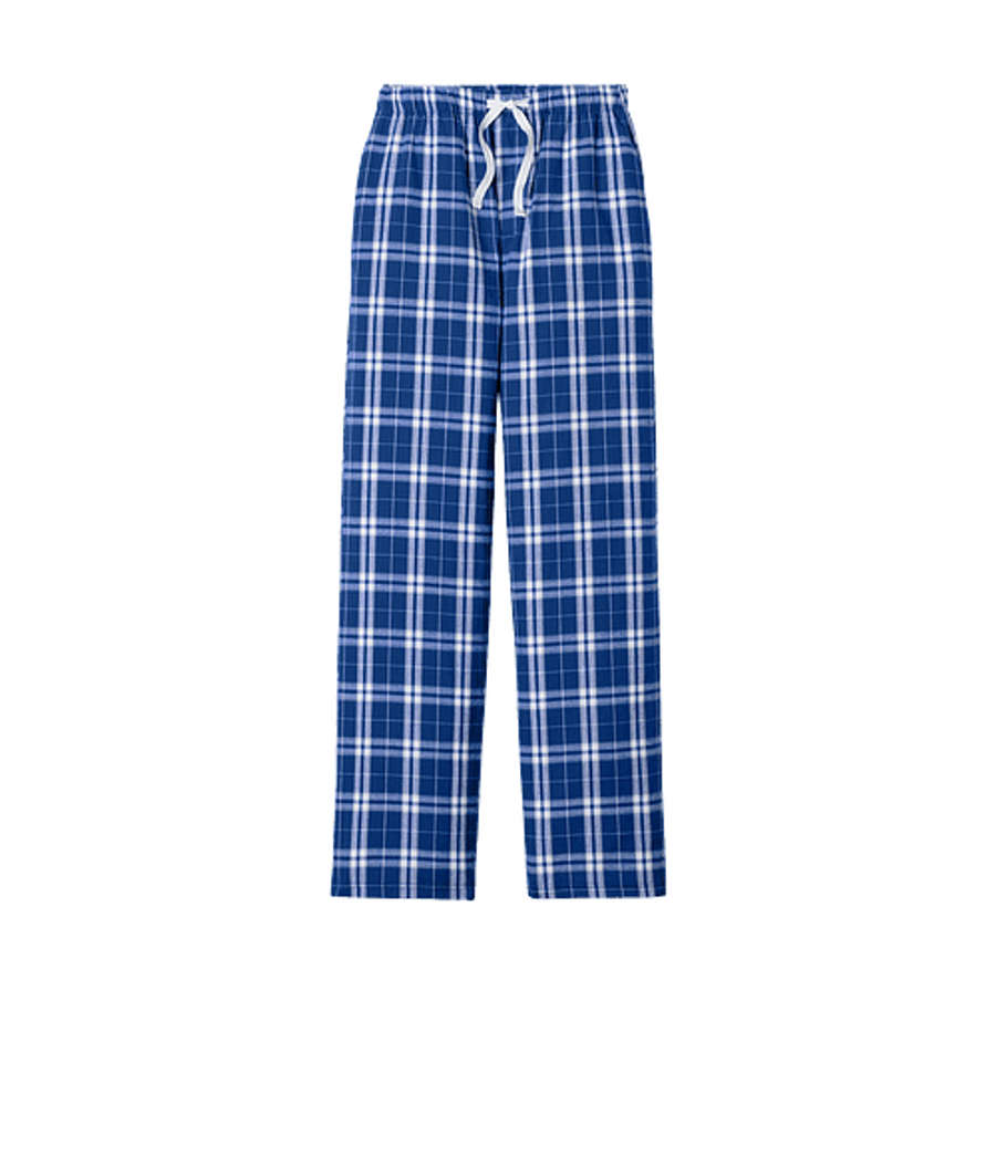 District Flannel Pocket Plaid Pant in Deep Royal
