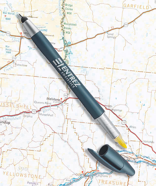 Combo Highlighter and Stylus Pen (black ink)