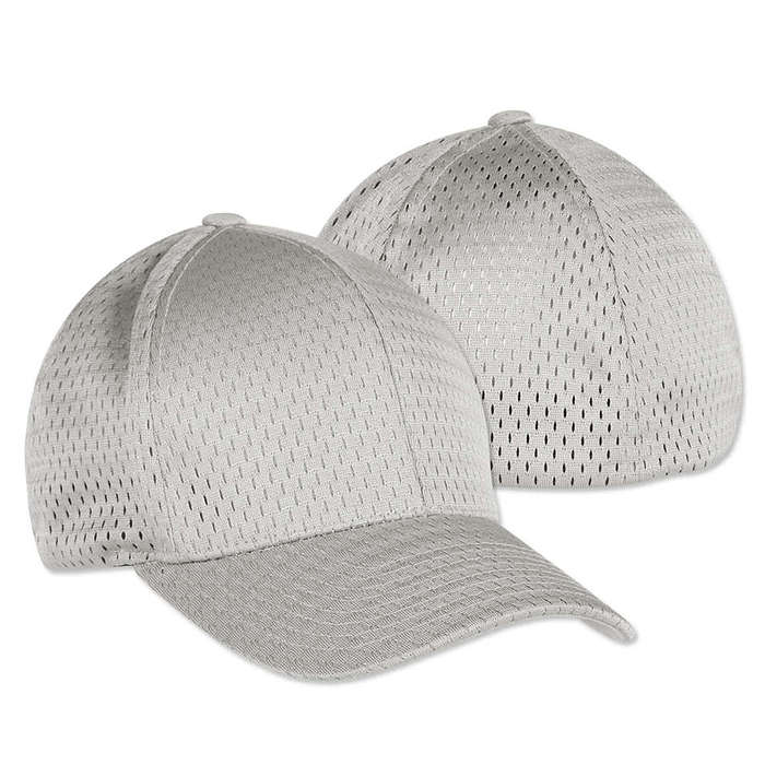 Online Athletic Printed CustomInk Custom Flexfit Mesh Caps at Yupoong Design