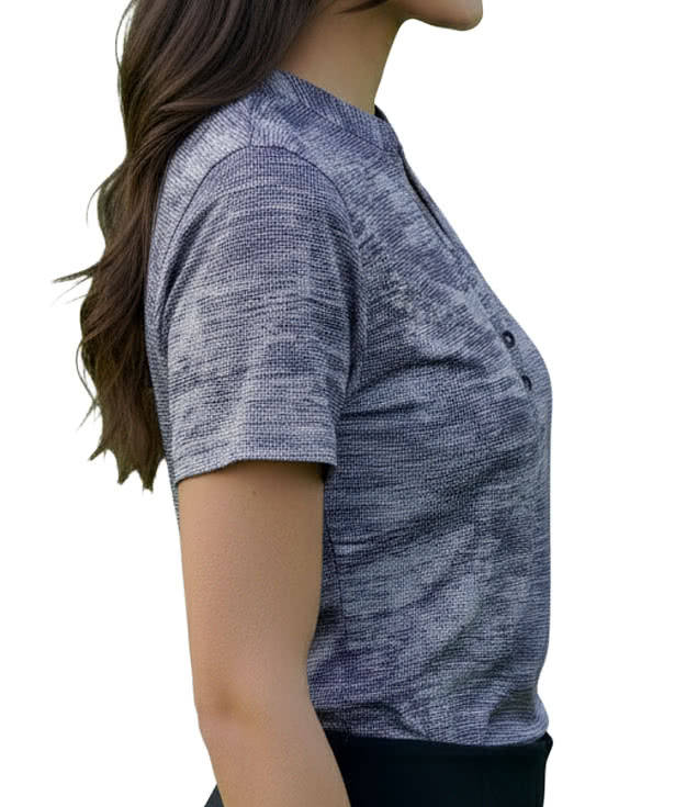 Vansport Women's Pro Digi Print UPF 50+ Performance Polo