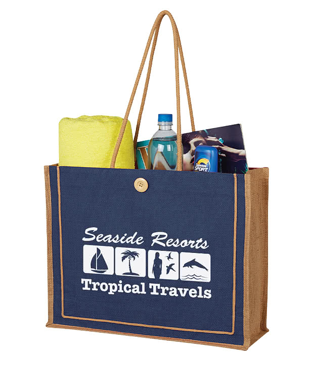 Paradise Jute Tote Bag