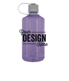 32 oz. Nalgene Tritan Narrow Mouth Water Bottle - Color: Aubergine / Platinum