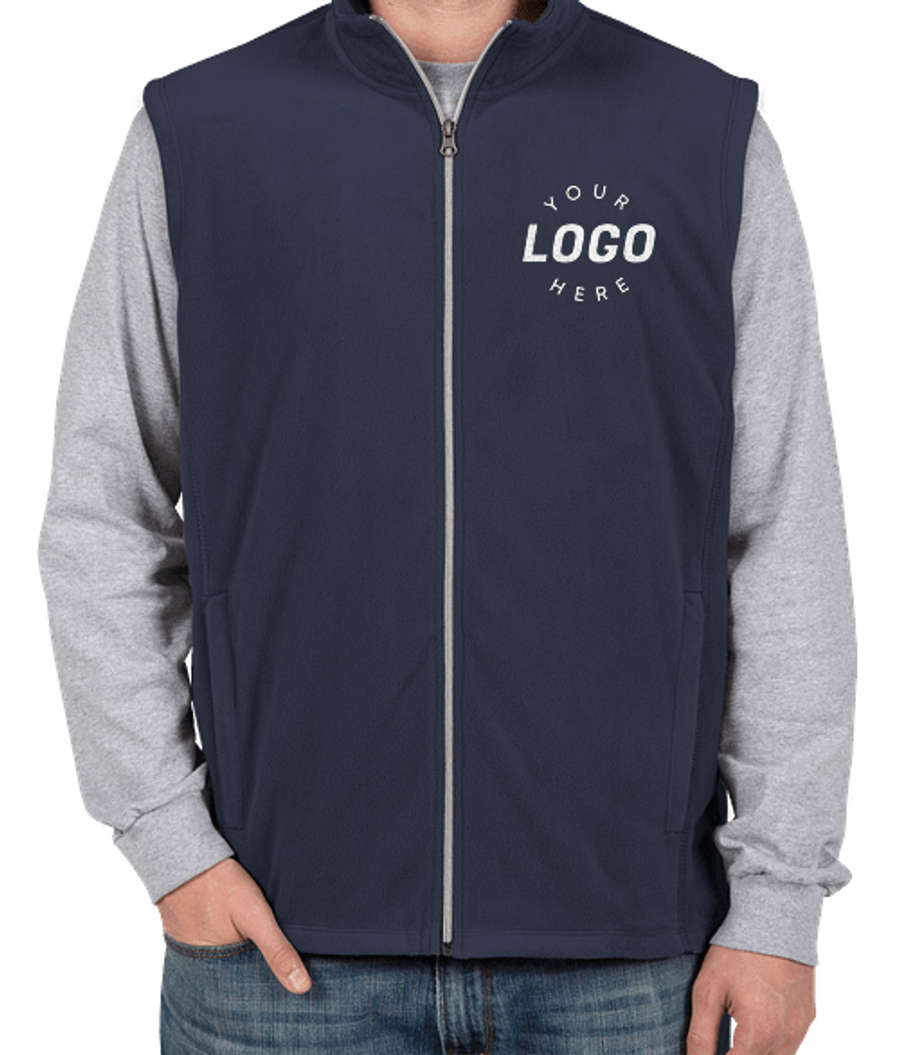 Port Authority Microfleece Vest in True Navy