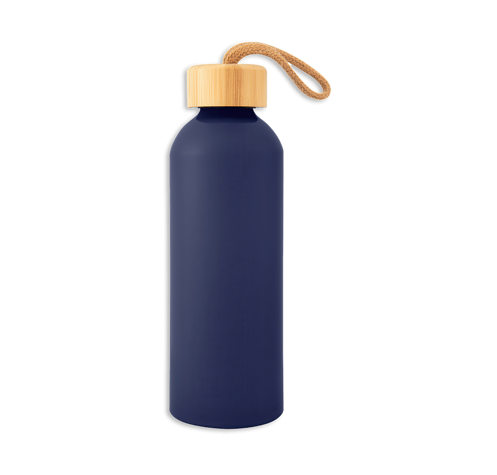 Full Color 25 oz. Blaire Recycled Aluminum Water Bottle with Bamboo Lid-default