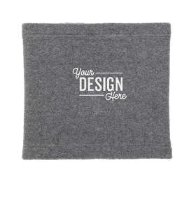 Customized Port Authority Fleece Neck Gaiter - Color: Midnight Heather