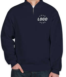 Jerzees Nublend Quarter Zip Sweatshirt - Color: J. Navy