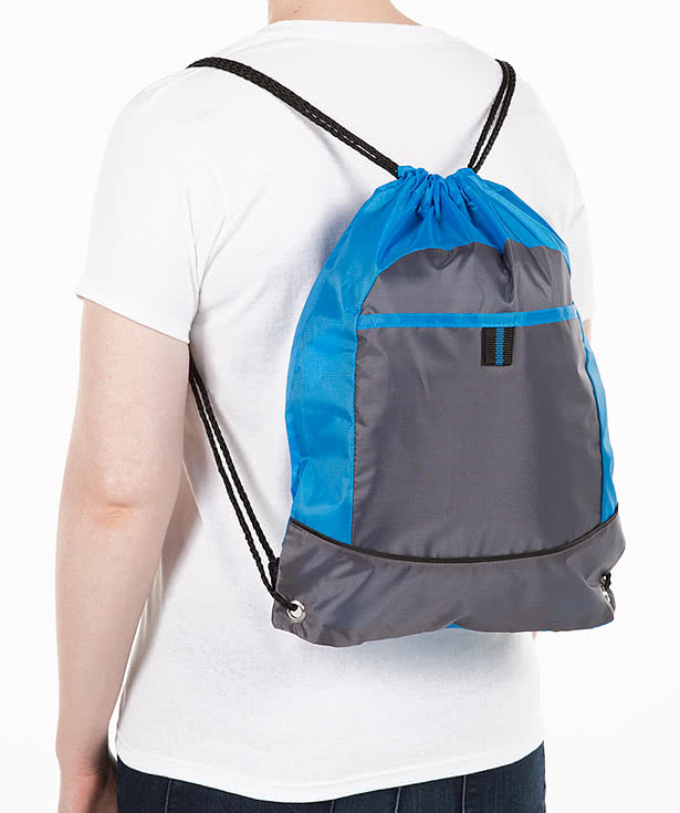 Port Authority Pocket Drawstring Bag