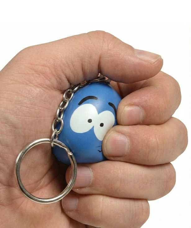 Stressed Face Stress Reliever Keychain
