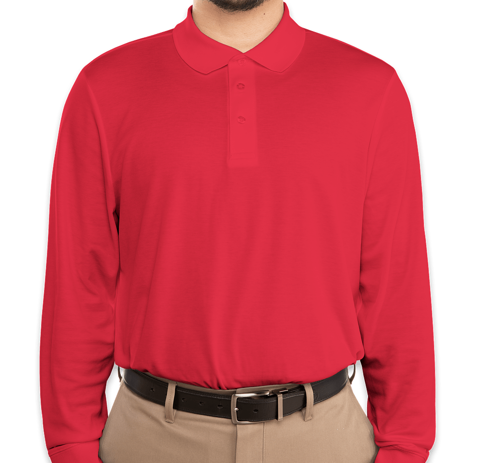 Devon & Jones CrownLux Long Sleeve Performance Polo-default