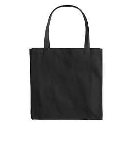 Large Gusseted Midweight 100% Cotton Canvas Tote Bag - Color: Black