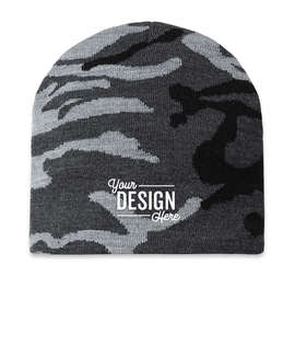 Cap America Camo Knit Beanie - Color: Urban Camo