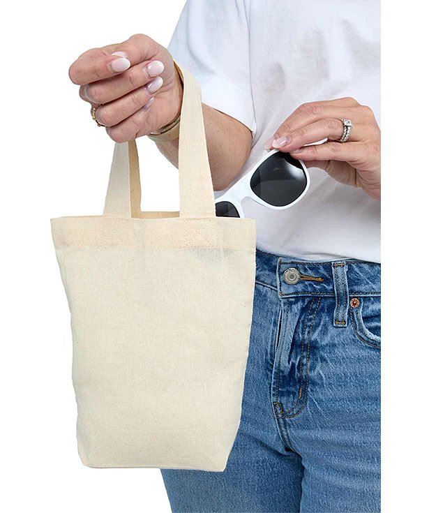 Mini Organic Cotton Tote Bag