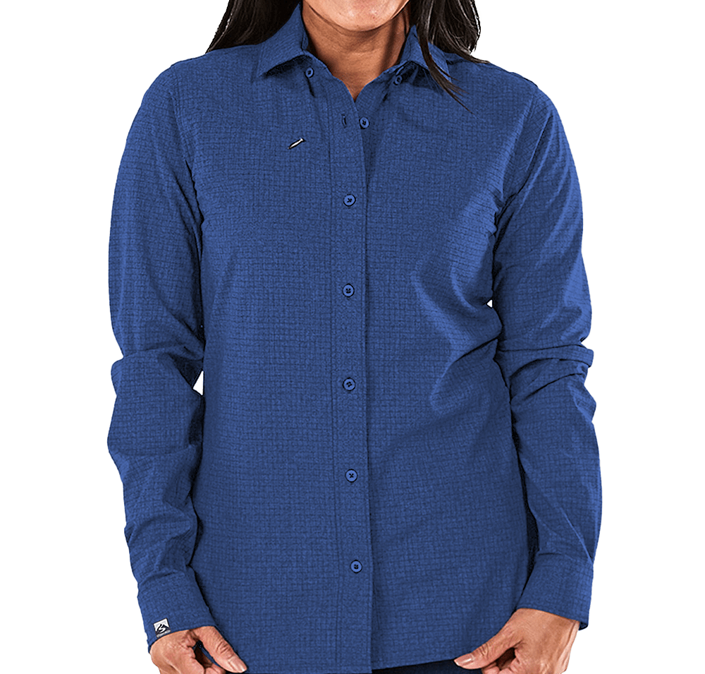 Storm Creek Women's Naturalist Wrinkle-Free Long Sleeve Dress Shirt - Printed-default