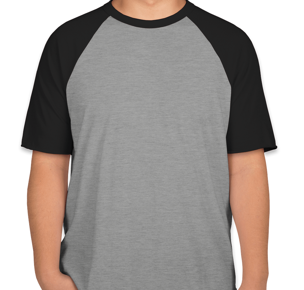American Apparel USA-Made 50/50 Short Sleeve Baseball Raglan-default