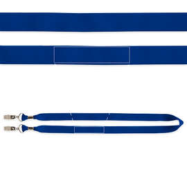Full Color Premium Face Mask Lanyard - Color: Royal Blue