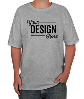 Hanes Tall Beefy-T Crewneck T-shirt - Color: Light Steel