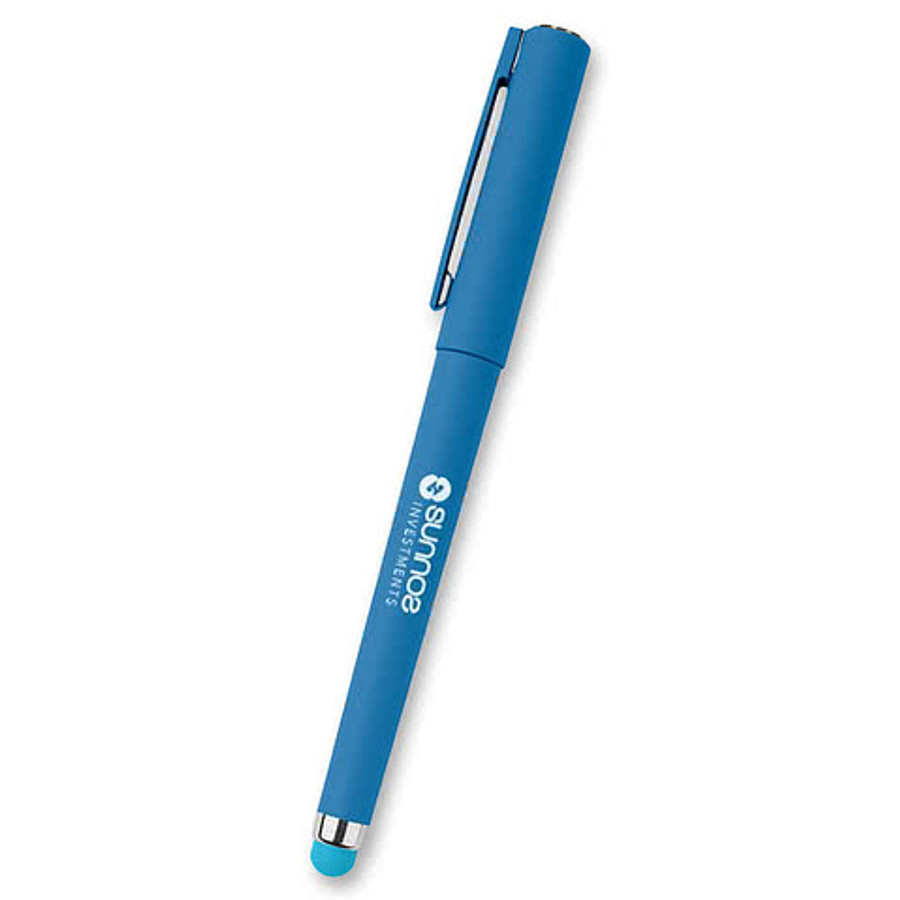 Jazzy Gel Pen With Stylus in NAVY BLUE