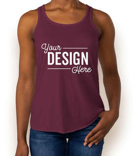 Bella + Canvas Women's Flowy Racerback Tank - Color: Maroon