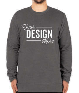 Adidas Recycled Blend Crewneck Sweatshirt - Color: Dark Grey Heather