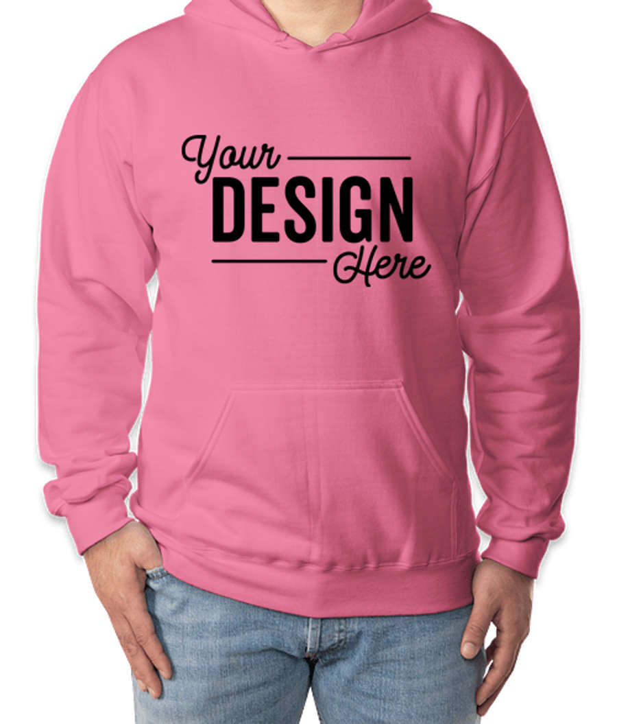 Gildan Softstyle Eco Pullover Hoodie in Pink Lemonade