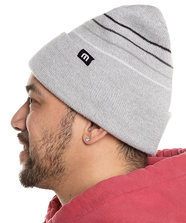 TravisMathew Striped Cuff Beanie