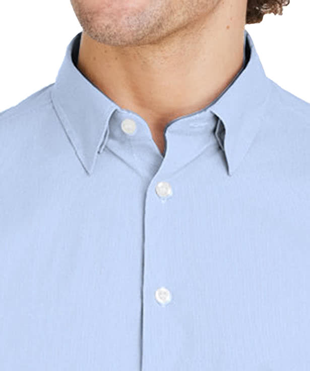 Devon & Jones CrownLux Microstripe Performance Dress Shirt - Embroidered