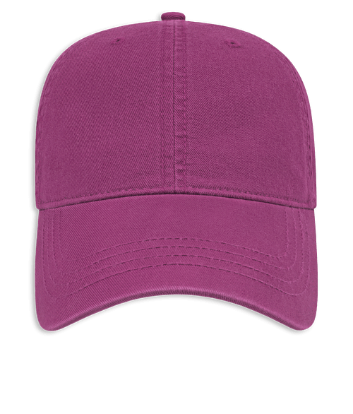 Cap America Washed Chino Twill Baseball Hat in Plum