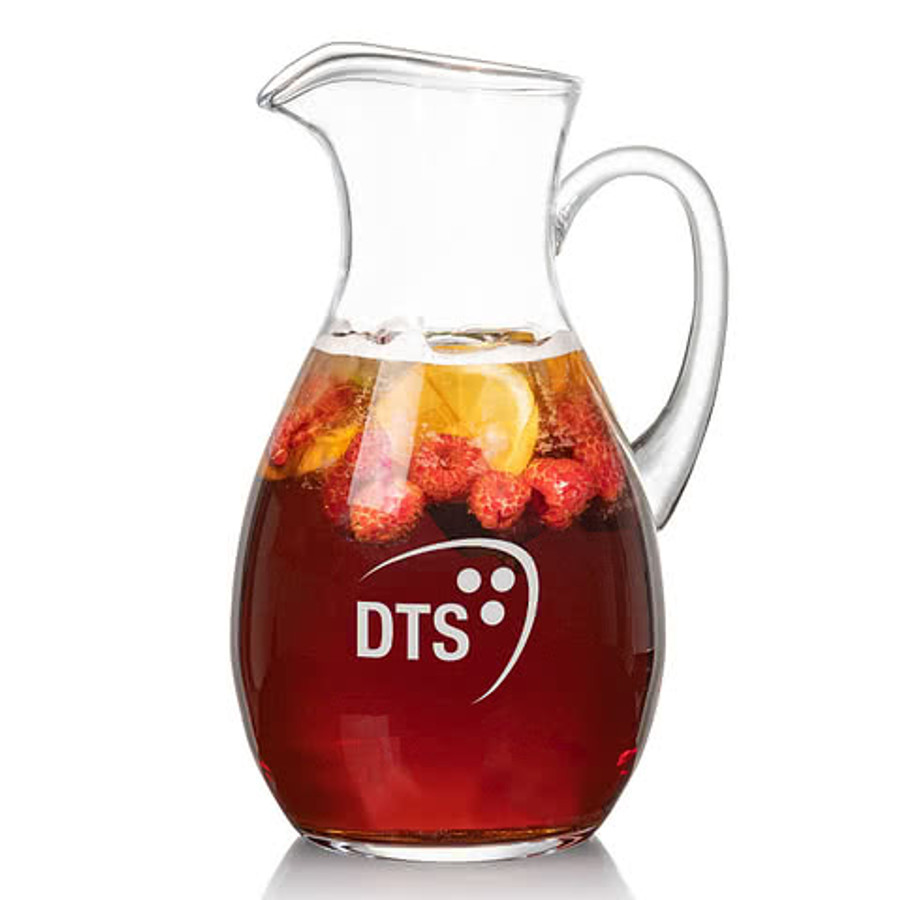 Laser Engraved 66 oz. Geneva Pitcher in Clear