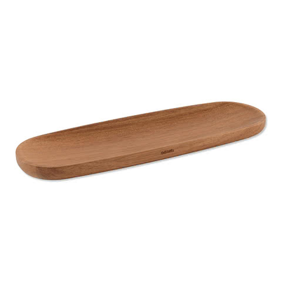 Laser Engraved La Cuisine Oval Serving Tray in Wood