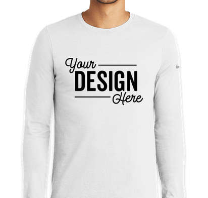 Custom Nike Dri-FIT Cotton Blend Longsleeve Tee - Design Online
