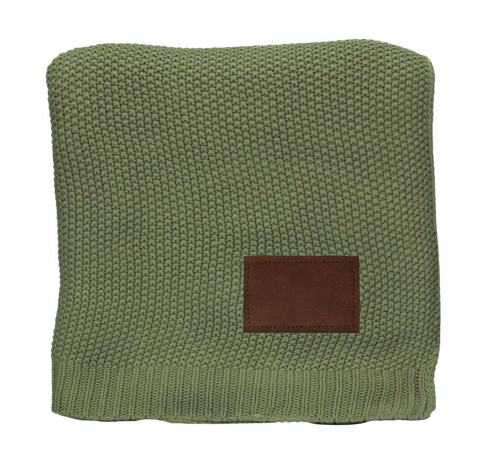 Laser Engraved Aliesh Crochet Knit Throw Blanket-default