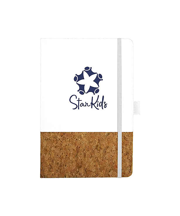 Debossed Feeling Corky Hard Cover Notebook