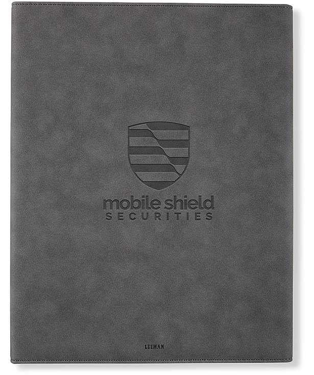 Debossed Leeman Nuba Executive Padfolio