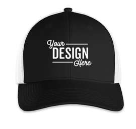 Outdoor Cap Low Profile Trucker Hat - Color: Black / White