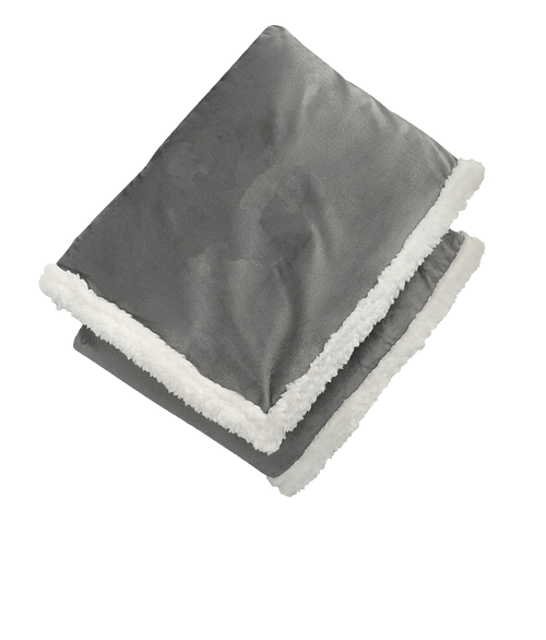 Field & Co. 100% Recycled Sherpa Blanket in Gray