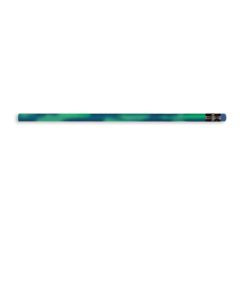 Color Changing Mood Pencil with Colored Eraser in Dark Teal To Green