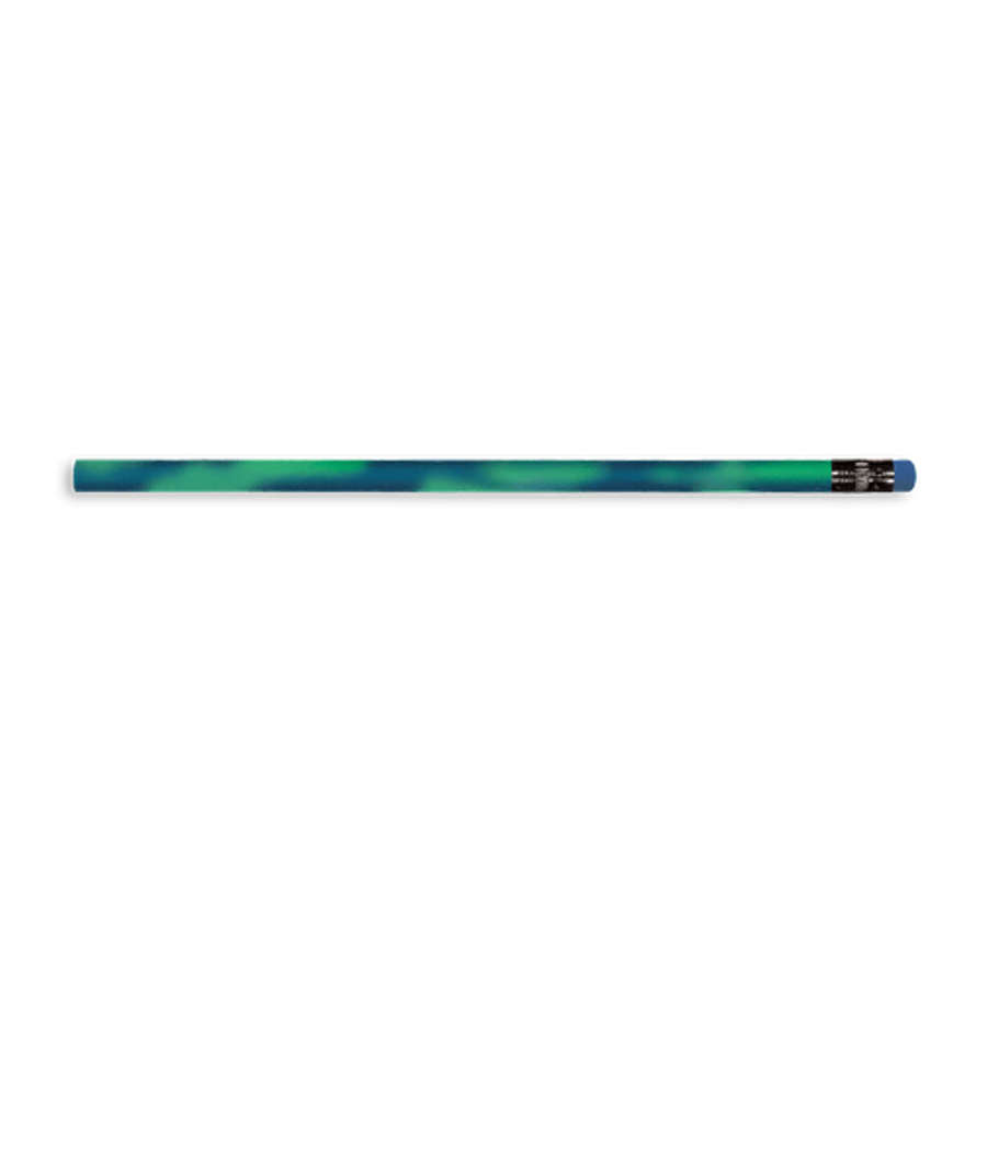 Color Changing Mood Pencil with Colored Eraser in Dark Teal To Green