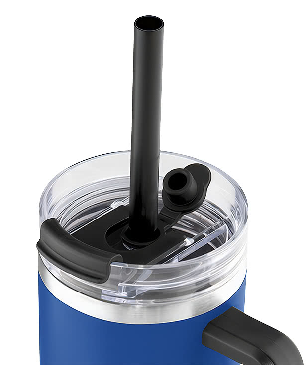 30 oz. Intrepid Recycled Stainless Steel Tumbler with Straw
