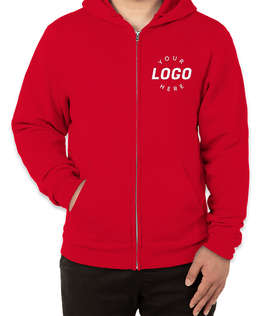 Soffe Classic Zip Hoodie - Color: Red