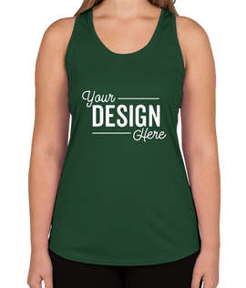 Augusta Women's Mesh Back Performance Racerback Tank - Color: Dark Green