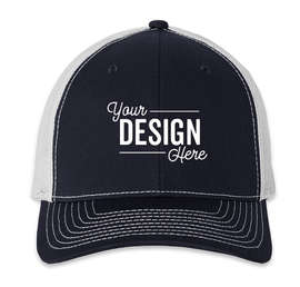 Richardson Snapback Trucker Hat - Color: Navy / White