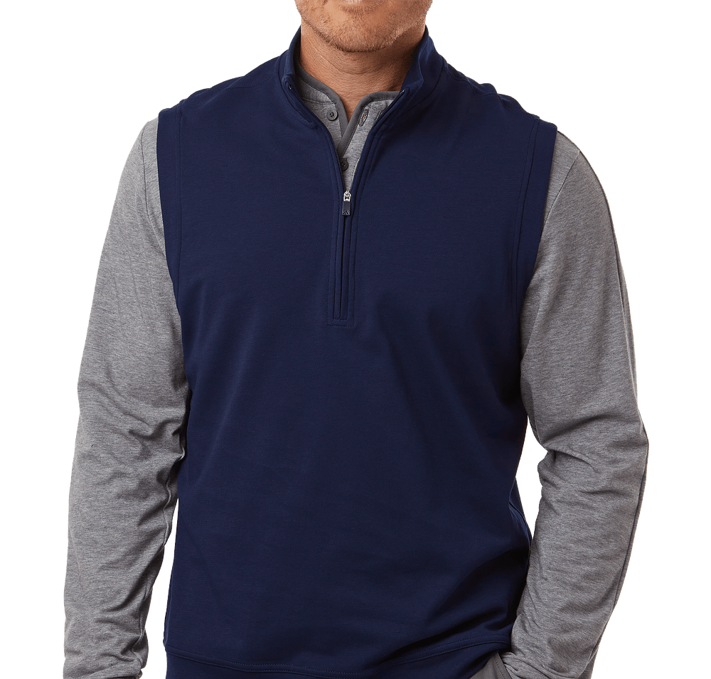 Adidas Club Recycled Quarter Zip Vest - Embroidered-default