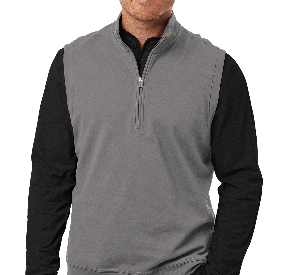 Adidas Club Recycled Quarter Zip Vest - Printed-default
