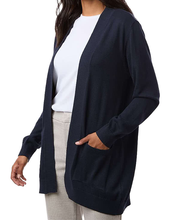 Devon & Jones Women's New Classics Recycled Open Cardigan