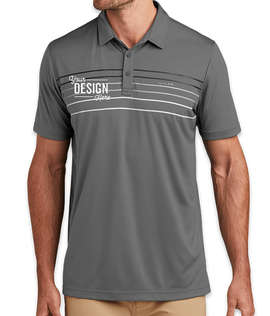 TravisMathew Coto Striped Performance Polo - Color: Dark Grey