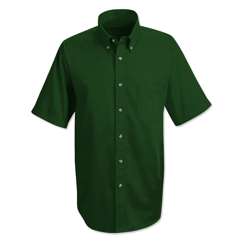 Blue Generation Women's Scotchgard Short Sleeve Dress Shirt - Embroidered