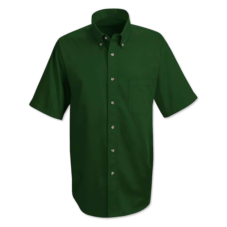Blue Generation Women's Scotchgard Short Sleeve Dress Shirt - Printed