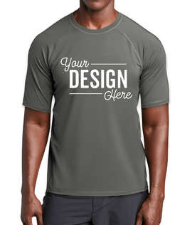 Sport-Tek Rash Guard Shirt - Color: Dark Smoke Grey