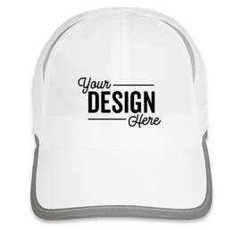 Big Accessories Colorblock Performance Running Hat - Color: White